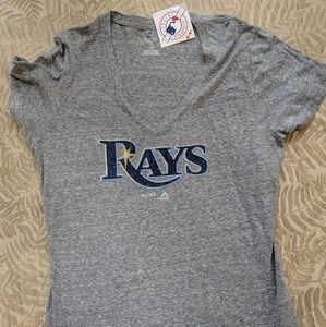 New with tags Tampa Bay Rays v-neck t shirt